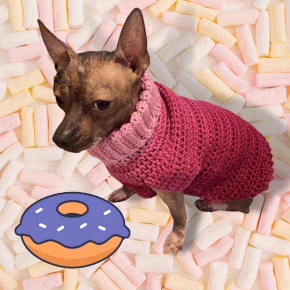 Raspberry Dog Sweater - Picture 5 of 7